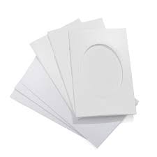 Encaustic Art Passepartout Cards: Oval 11x18cm (4.33x7.08")